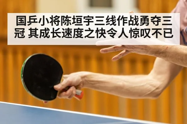 国乒小将陈垣宇三线作战勇夺三冠 其成长速度之快令人惊叹不已